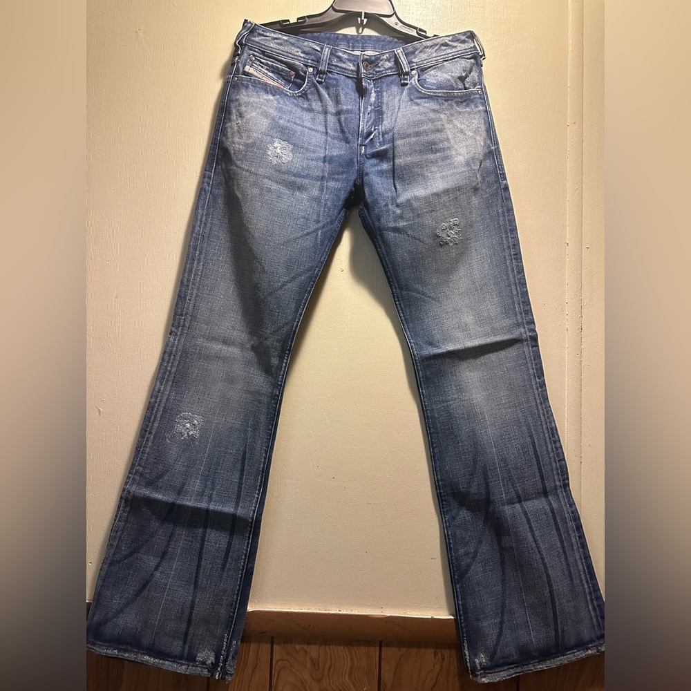 AUTHENTIC NWOT VINTAGE Y2K 2003 RARE DIESEL ZATHAN 772 SLIM BOOTCUT JEANS 31x32